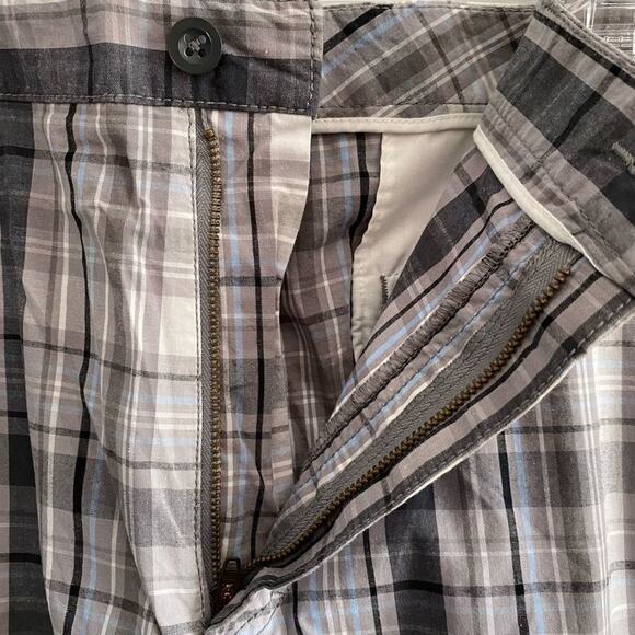 Croft & Barrow Gray Plaid Mens Shorts Size 40 NWT - Picture 2 of 6